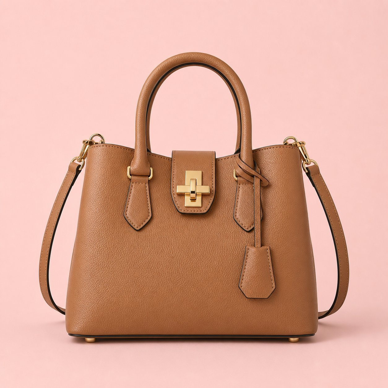 Coach Leather Handbag — Tan — buy on Mericati
